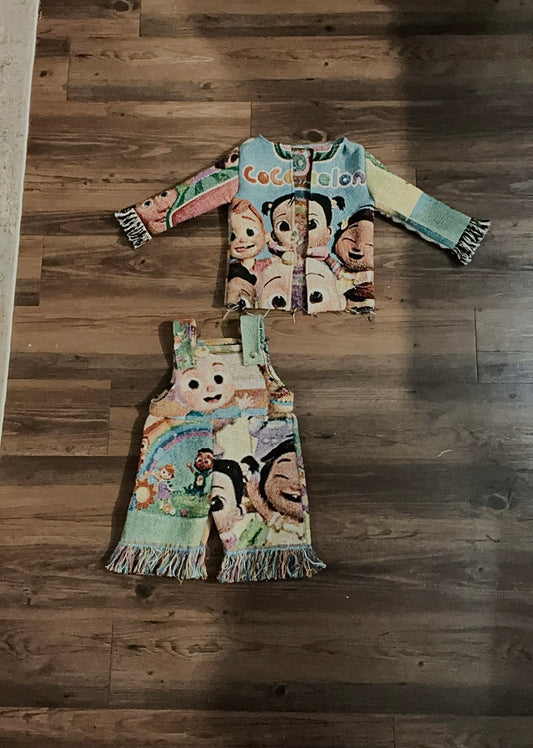 Kids Overall Two Piece Set